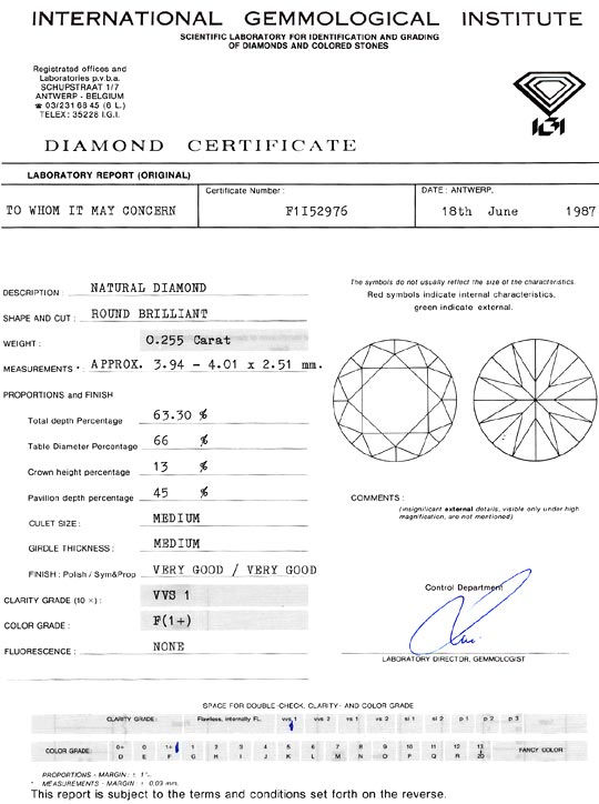 Foto 9 - Diamant 0,255 Carat Brillant feines Weiss Plus VVS1 IGI, D6309