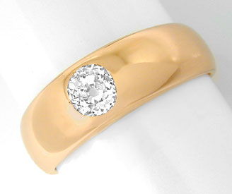 Foto 1 - Original antiker Diamant Band Ring Rotgold, S8927